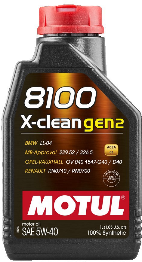 MOTUL 8100 X-CLEAN GEN2 5W40 C3 1L