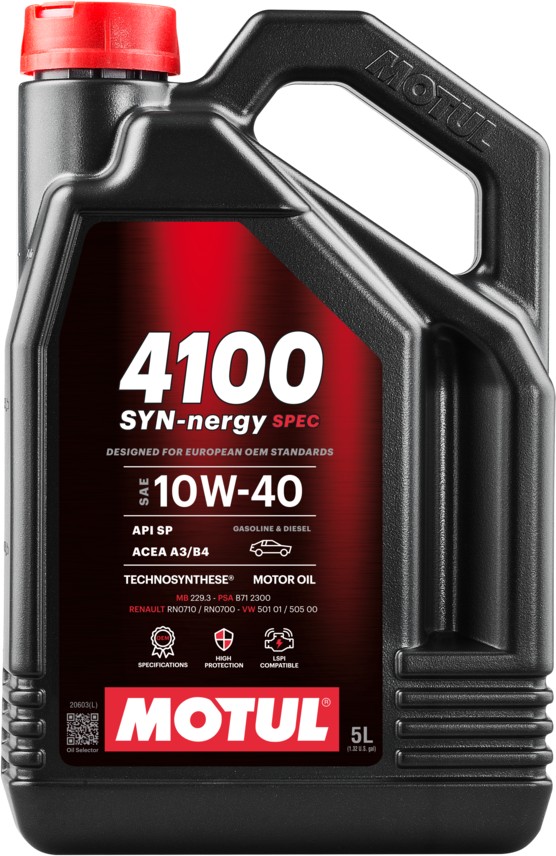 MOTUL 4100 SYN-NERGY SPEC 10W40 A3/B4 5L