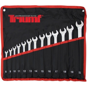 13-OS. EKSTRAPIKKADE SILMUS-LEHTVÕTMETE KOMPL. 8-22MM, TEKSTIILKOTT TRIUMF