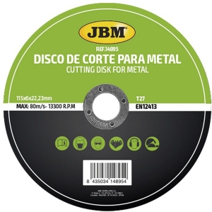 MONOKRISTALL ALUMIINIUMOKSIID LIHVKETAS METALLILE/TERASELE 115X6MM JBM