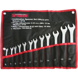 12-OS. SILMUS-LEHTVÕTMETE KOMPL. 6-22MM, TEKSTIILKOTT TRIUMF