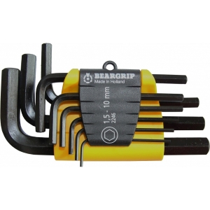 9-OS. L-KUUSKANTVÕTMETE KOMPL. 1,5-10MM, LÜHIKE TRIUMF