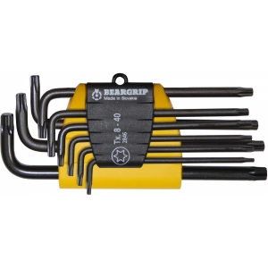 9-OS. L-TORXVÕTMETE KOMPL. T8-T40 BEARGRIP