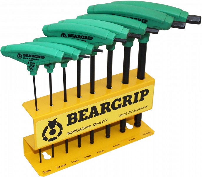 8-OS. T-KUUSKANT KUULPEAGA KEERAJATE KOMPL. 2-10MM, MOSIV ERITERAS, ROHELINE 1K PEA BEARGRIP