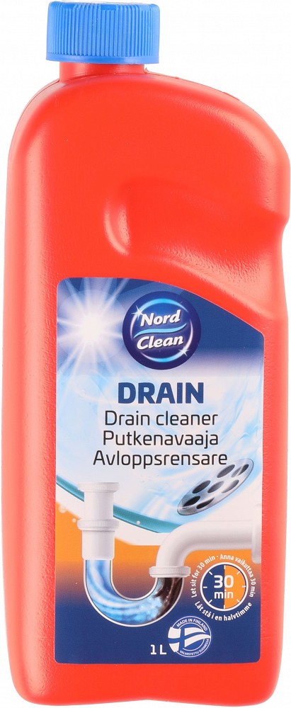 KANALISATSIOONI TORU PUHASTAJA/AVAJA (TORUSIIL) "DRAIN CLEANER" 1L NORD CLEAN