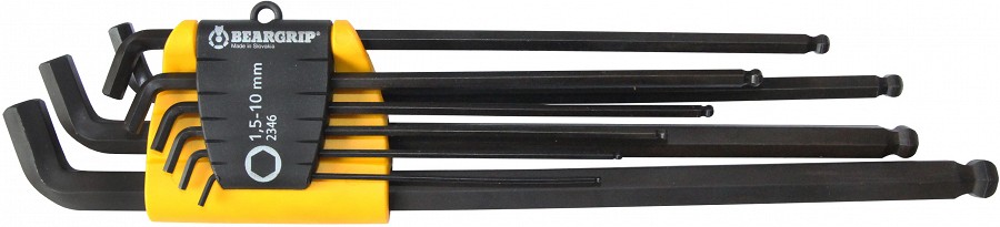 9-OS. XXL L-KUUSKANTVÕTMETE KOMPL. 1,5-10MM, ERITI LÜHIKE 110° OTS TRIUMF