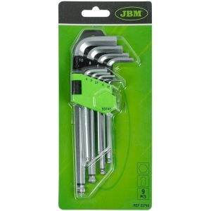 9-OS. L-KUUSKANTVÕTMETE KOMPLEKT 1,5-10MM, KUULOTS JBM*