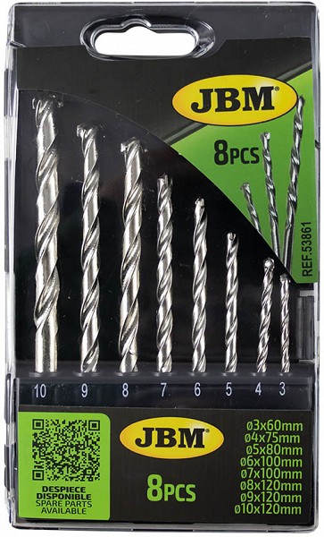 8-OS. KIVIPUURIDE KOMPLEKT "HOBBY" 3-4-5-6-7-8-9-10MM JBM*