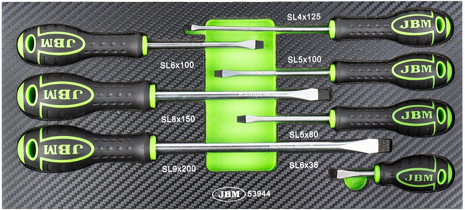 7-OS. KRUVIKEERAJATE KOMPLEKT "J-GRIP", LAPIK, PU-PANEELIS JBM*