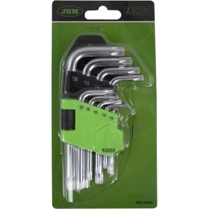 9-OS. L-TORXVÕTMETE KOMPL. TH10-TH50, AVAGA, LÜHIKE JBM