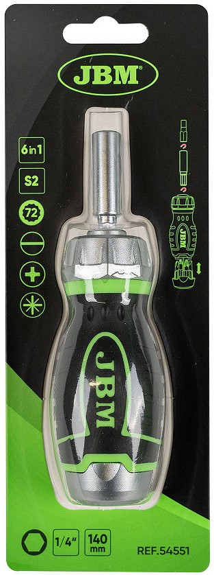 6-OS. MINI TIRRKRUVIKEERAJA KOMPL. "6-IN-1" OTSIKUTEGA JBM*