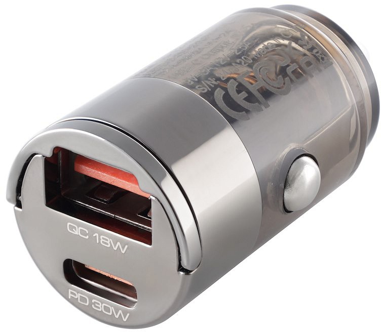 SIGARETISÜÜTAJA KIIRLAADIJA NANO USB/USB-C PD MAX 30W, 12V/24V WAYME