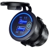 USB LAADIJA 2 PESA 12/24V 3,1A VALGUSTUS, LÜLITI, SÜVISTATAV CARMOTION