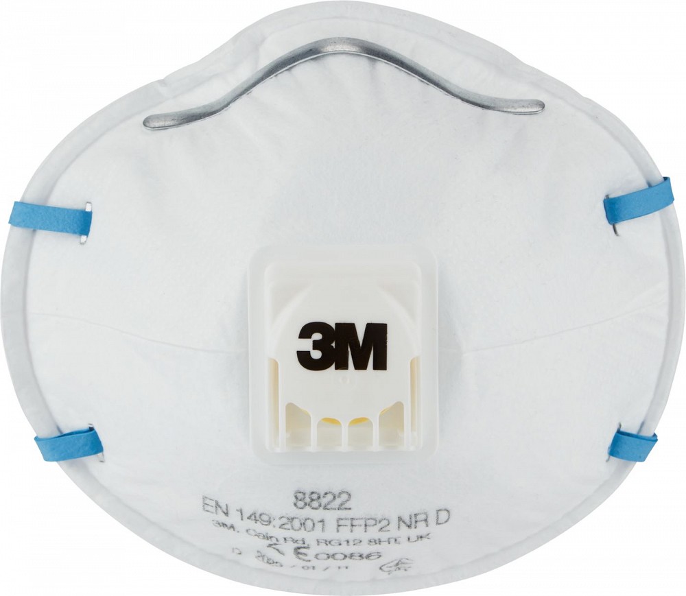 TOLMUMASK / KAITSEMASK / RESPIRAATOR KLAPIGA FFP2 1TK 8822 3M