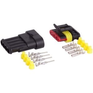 SUPERSEAL 4-PIN PISTIKUPESA + PISTIK 12-24V 15A IP67 CARMOTION