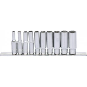 10-OS. 1/4" PIKKADE PADRUNITE KOMPL. 4-13MM, 12-KANT, SIINIL KS TOOLS