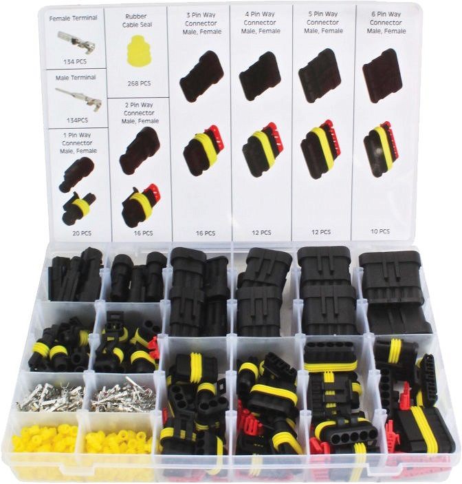 622-OS. SUPERSEAL PISTIKUTE-PESADE KOMPLEKT 1,5-2,4MM2 ASTA