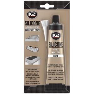K2 SILICONE CLEAR SILIKOONHERMEETIK LÄBIPAISTEV +204°C 85G/TUUB