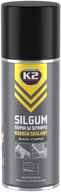K2 SILGUM RUBBER SEALANT KUMMIPÕHINE HERMEETIK MUST 500ML/AE