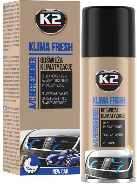K2 KLIMA FRESH NEW CAR KONDITS./KLIIMASÜST. PUHASTAJA 150ML/AE