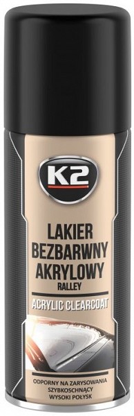 K2 ACRYLIC CLEARCOAT LÄBIPAISTEV AKRÜÜLLAKK 400ML/AE