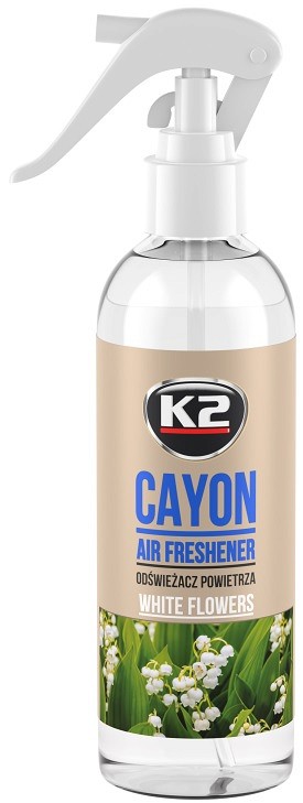 K2 CAYON WHITE FLOWERS ÕHUVÄRSKENDAJA 250ML/PIHUSTI