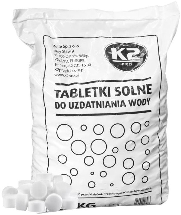 K2 SALT TABS SOOLATABLETID VEEPEHMENDUSSÜSTEEMILE 25KG