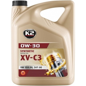 K2 0W30 SYNTHETIC XV C3, LL-04, MB 229.52, C30, VW 504 00 507 00 5L (TÄISSÜNT.)