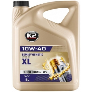 K2 10W40 SEMISYNTHETIC XL API SL/CF/CF-4 5L (POOLSÜNT.)