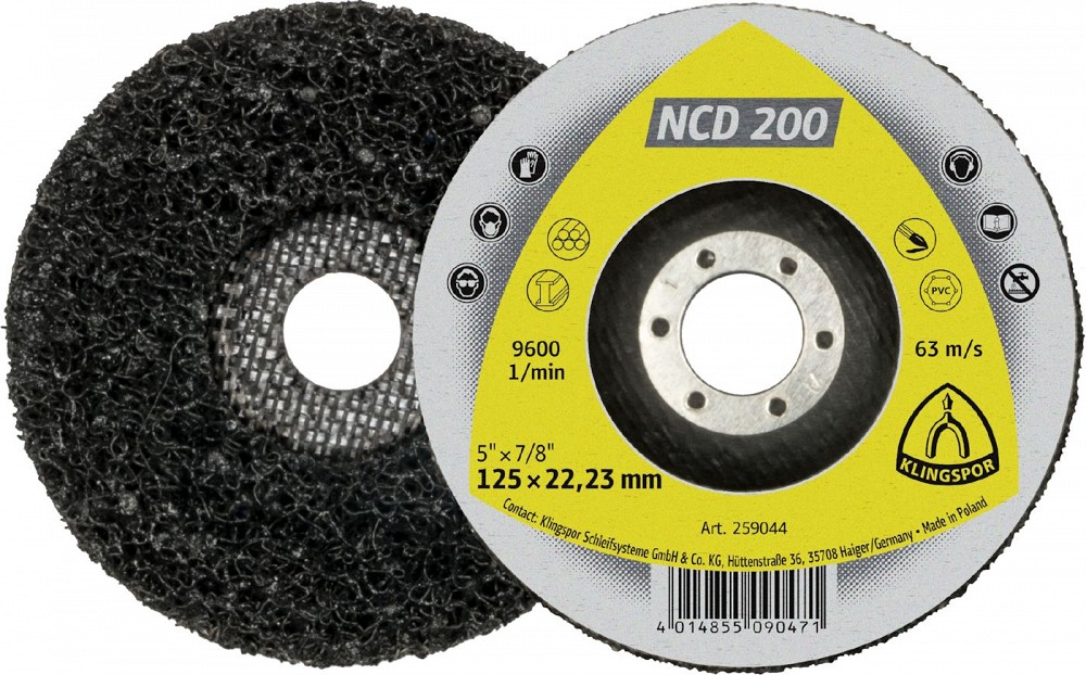 PUHASTUSLIHVKETAS/FIIBERKETAS 125X22,23MM NCD200 KLINGSPOR