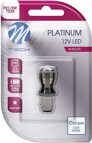 12V/24V BAY15D LED PIRN 3,3W P21/5W CANBUS PLATINUM BLISTER 1TK (OSRAM) M-TECH