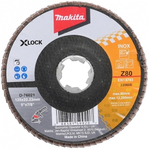 LAMELLKETAS X-LOCK 125MM Z80 METALL, RST, VÄRVILINE METALL MAKITA