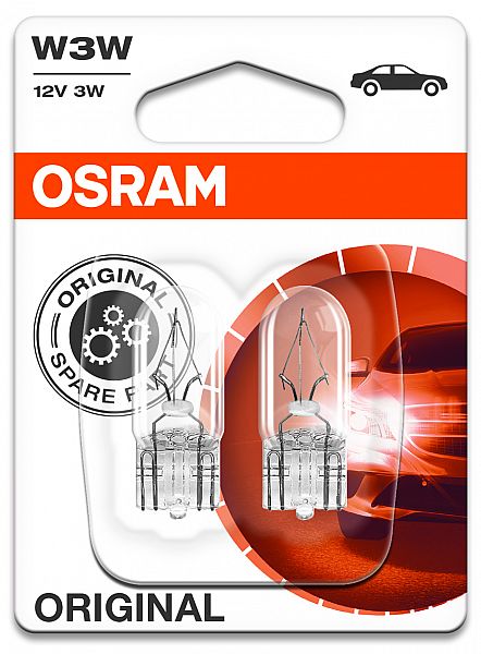 12V T10 PIRN 3W W2,1X9,5D W3W LF ORIGINAL BLISTER 2TK OSRAM