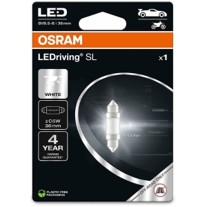 12V SV8,5-8 LED PIRN 0,6W C5W 36MM VALGE 6000K LEDRIVING SL BLISTER 1TK OSRAM