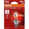 12V H4 PIRN 60/55W P43T NIGHT BREAKER SILVER +100% BLISTER 1TK OSRAM