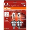 12V H4 PIRN 60/55W P43T NIGHT BREAKER SILVER +100% 2TK OSRAM