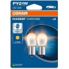 12V BAU15S PIRN 21W PY21W DIADEM CHROME BLISTER 2TK OSRAM