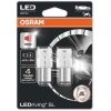 12V BAY15D LED PIRN 1,7W P21W PUNANE LEDRIVING SL BLISTER 2TK OSRAM