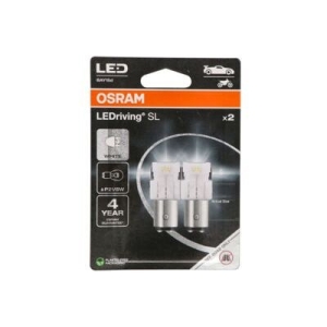 12V BAY15D LED PIRN 1,7W P21W VALGE 6000K LEDRIVING SL BLISTER 2TK OSRAM