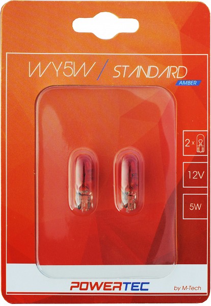 12V T10 PIRN 5W W2,1X9,5D WY5W KOLLANE POWERTEC BLISTER 2TK M-TECH