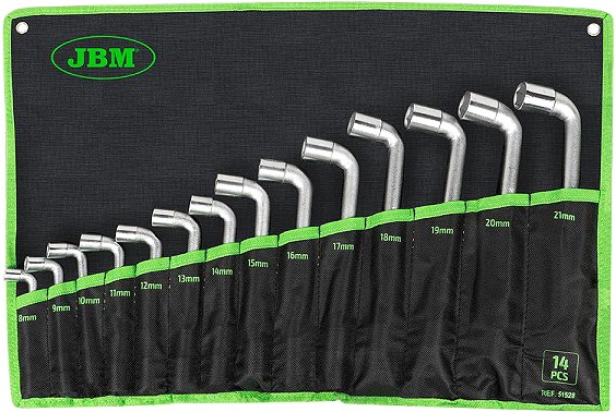 14-OS. L-TORUVÕTMETE KOMPLEKT 6-KANT. 8-21MM JBM