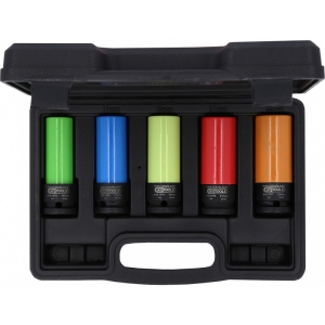 5-OS. ÕHUKESTE VALUVELJEPADRUNITE KOMPL. 1/2" (15/17/19/21/22MM) KS TOOLS