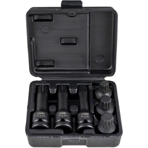 6-OS. 1/2" XZN 12-TÄHIK LÖÖKOTSIKUTE KOMPLEKT JBM