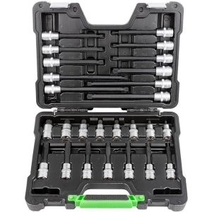 26-OS. 1/2" 12-TÄHIK XZN PADRUNOTSIKUTE KOMPLEKT PIKAD+LÜH. M5-M16 JBM*