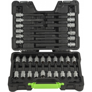 32-OS. 1/2" TORX PADRUNOTSIKUTE KOMPLEKT PIKAD+LÜH. T20-T70 JBM*