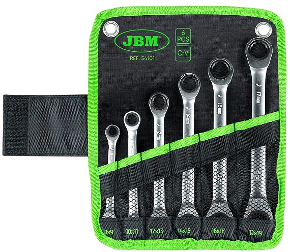 6-OS. SIRGE SILMUS-SILMUSTIRR VÕTMETE KOMPL. 8-19MM JBM