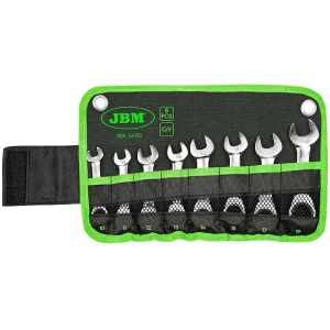 8-OS. TIRR SILMUS-LEHTVÕTMETE KOMPL. 10-19MM TEKSTIILKOTIS JBM*