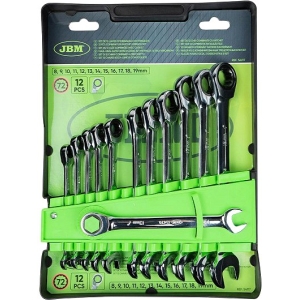 12-OS. TIRR SILMUS-LEHTVÕTMETE KOMPL. 8-19MM KROOM JBM*