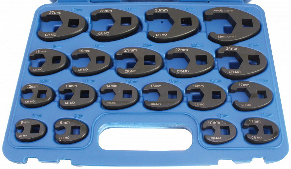 19-OS. AVATUD SILMUSVÕTMETE KOMPL. 8-32MM 3/8" JA 1/2" AVAGA ASTA