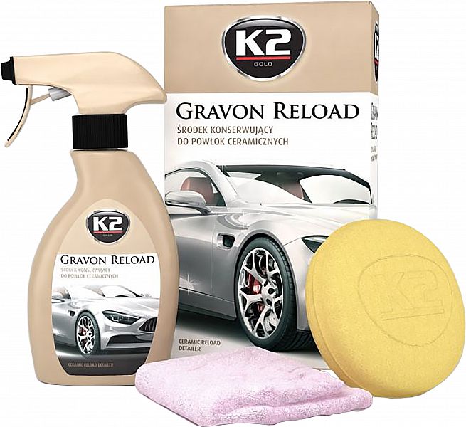 K2 GRAVON RELOAD KERAAMILINE HOOLDUS- JA KAITSEVAHA 250ML/PIHUSTI KOMPLEKT